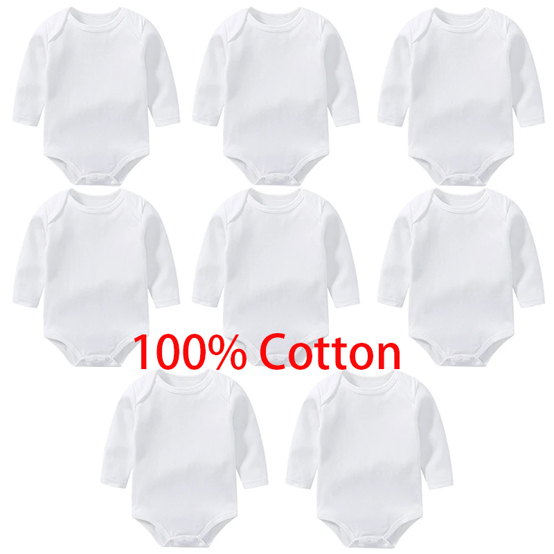 Baby Clothing Brand - 3/8 قطعة/الوحدة ملابس داخلية للأطفال بأكمام