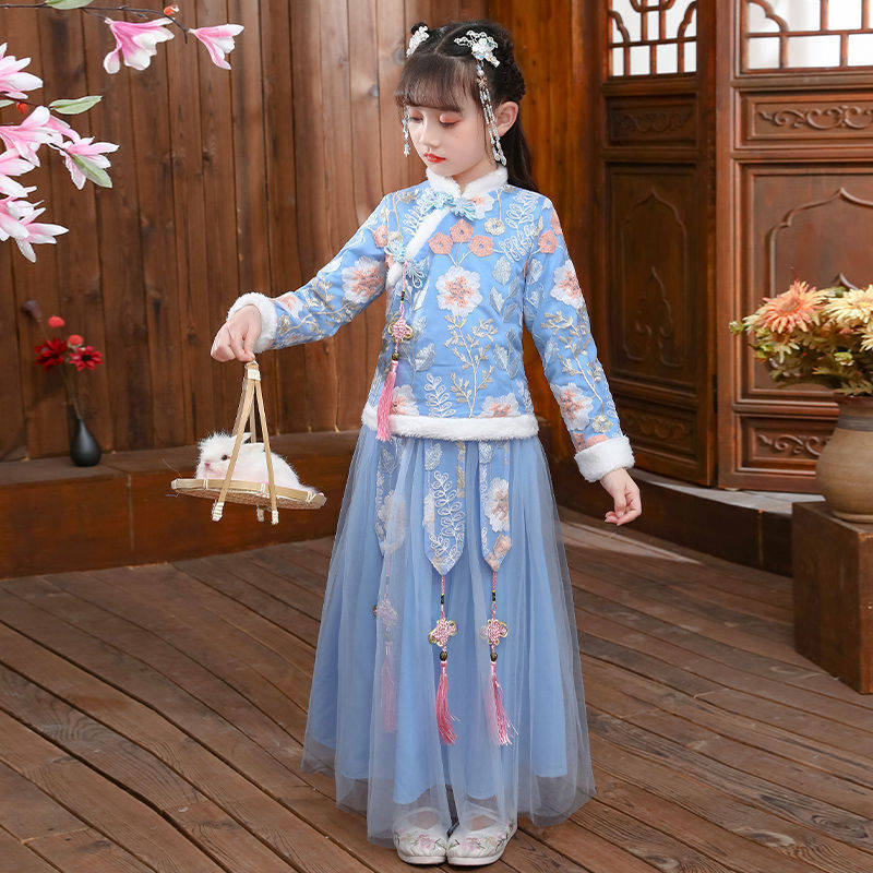 Baby Clothing Winter - الفتاة Hanfu زي القديمة ، فستان
