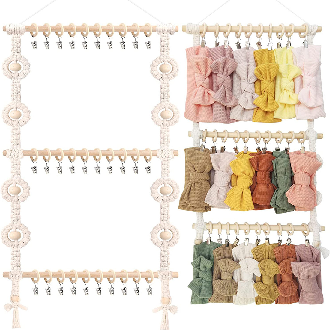 Baby Clothing Hangers - حامل عصابة رأس بوهو للتعليق على