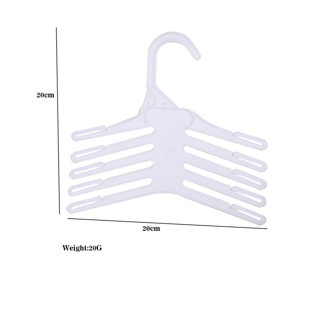 Baby Clothing Hangers - 20 قطعة من علاقات الملابس البلاستيكية