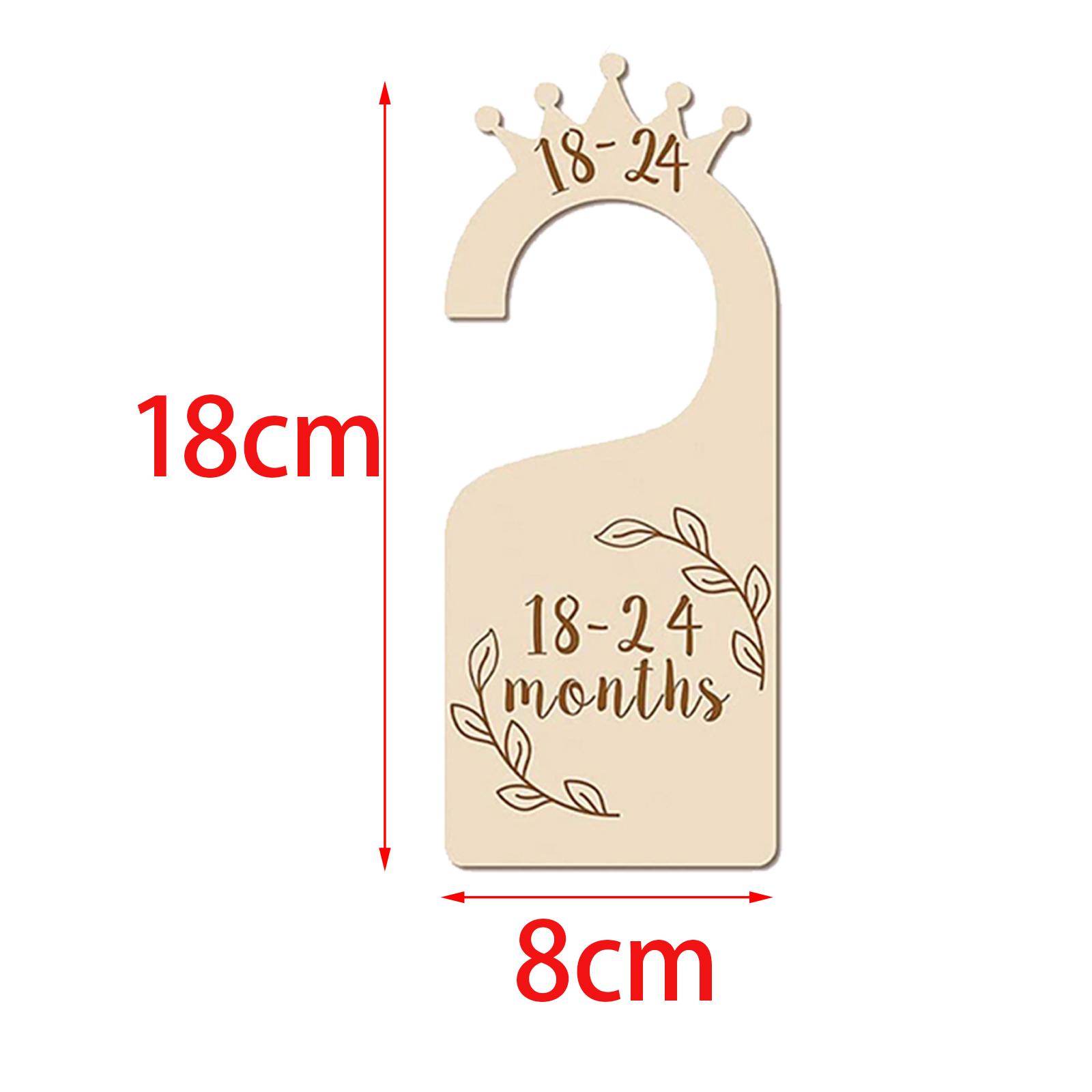 Baby Clothing Hangers - فواصل خشبية لخزانة الأطفال، مجموعة منظمات