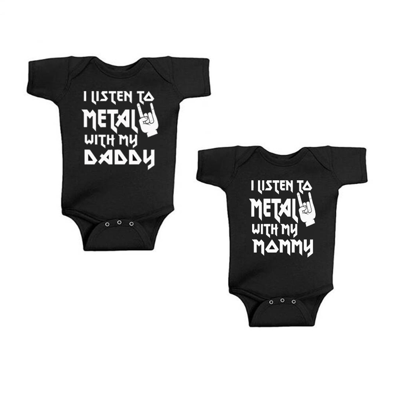 Baby Clothing Brand - أستمع إلى المعدن مع أبي وأمي