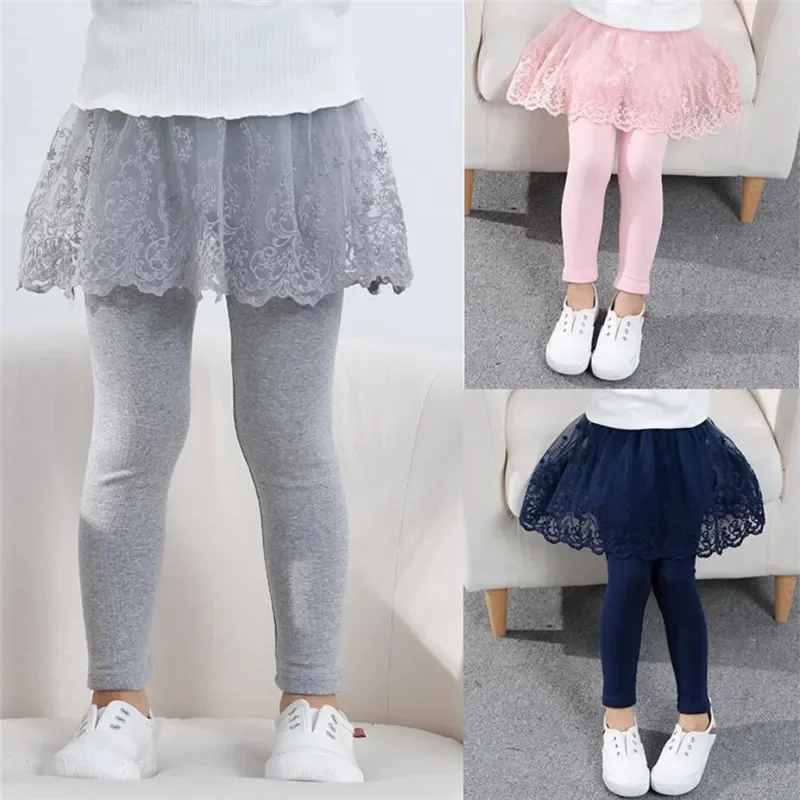 Baby Clothing Winter - جديد طفل الفتيات طماق الدانتيل تنورة