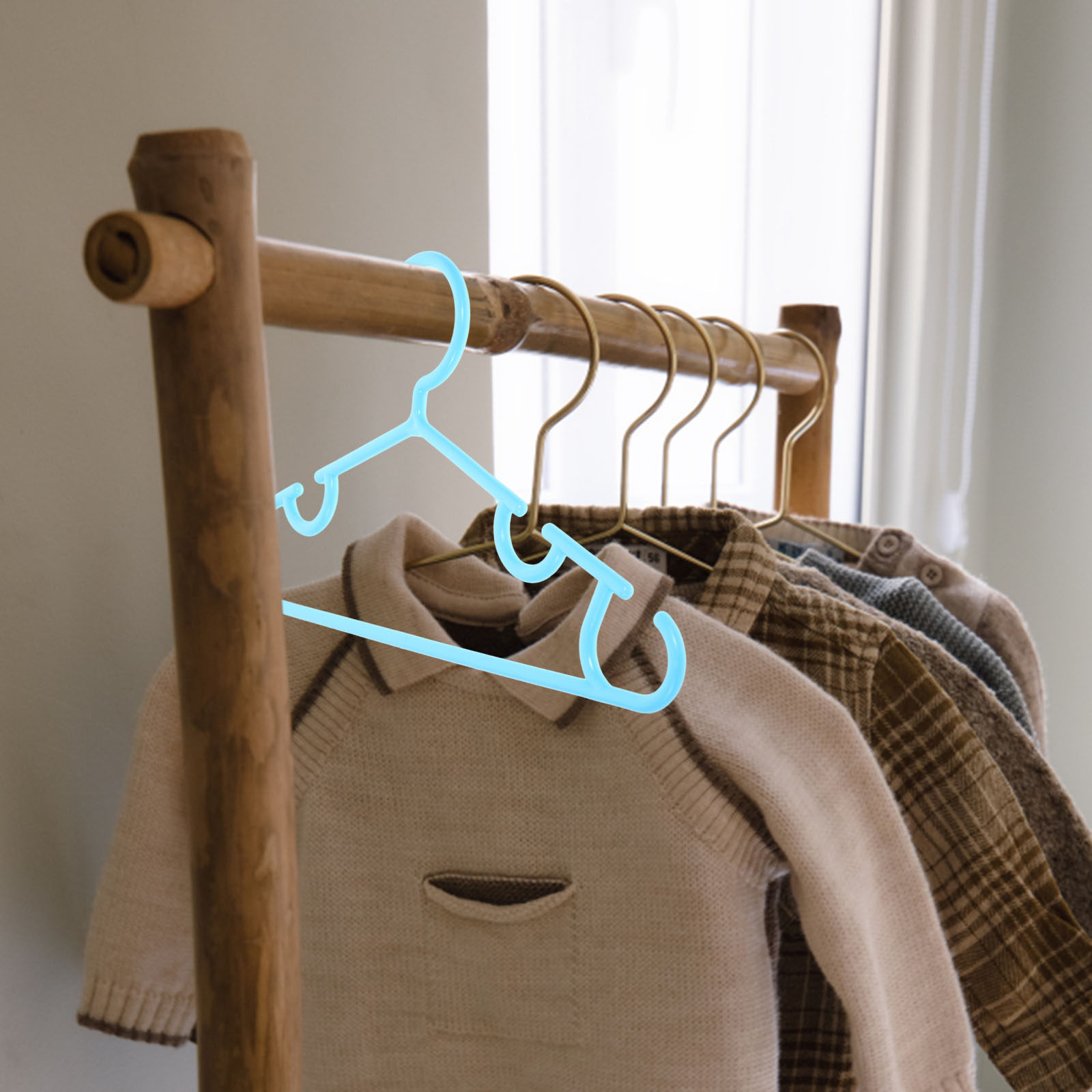 Baby Clothing Hangers - 10 قطع من علاقات الملابس البلاستيكية
