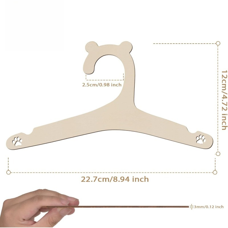 حامل ملابس أطفال خشبي بتصميم د - مراجعة Baby Clothing Hangers وسعره