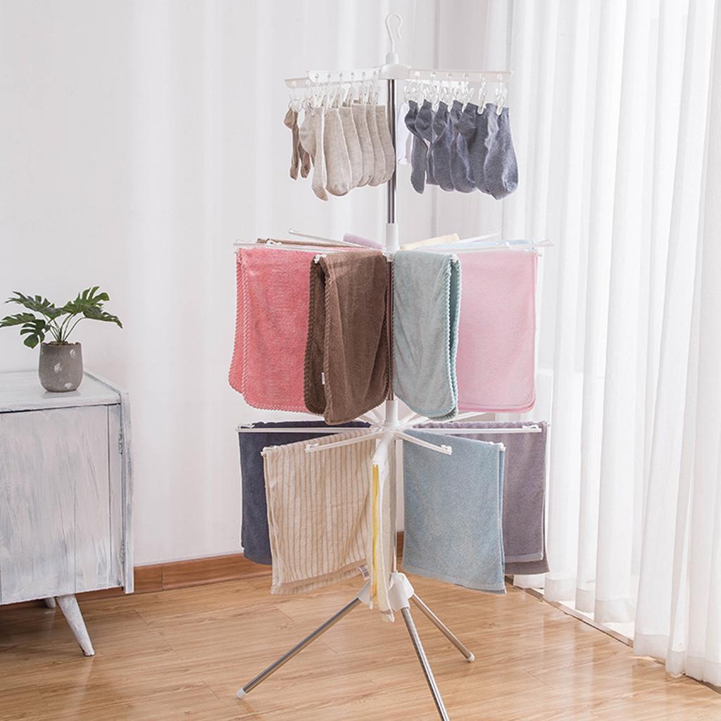 3 طبقات قابلة للطي تجفيف الرف  - مراجعة Baby Clothing Hangers وسعره