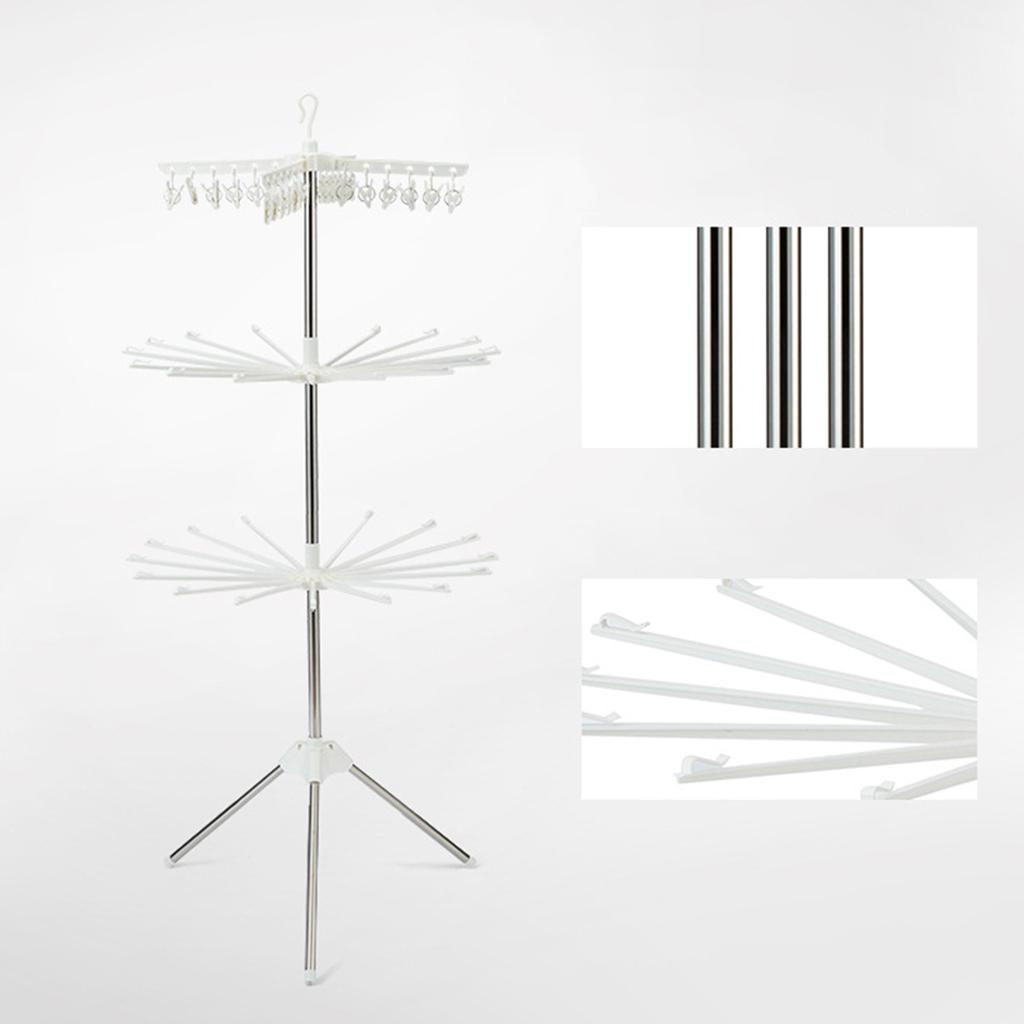 3 طبقات قابلة للطي تجفيف الرف  - مراجعة Baby Clothing Hangers وسعره