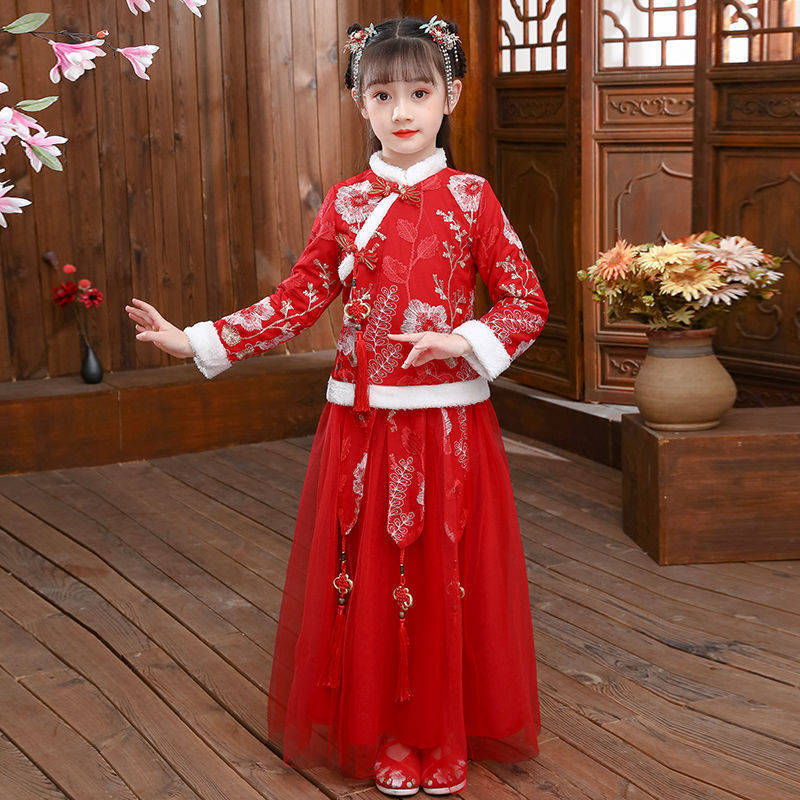 الفتاة Hanfu زي القديمة ، فستا - مراجعة Baby Clothing Winter وسعره