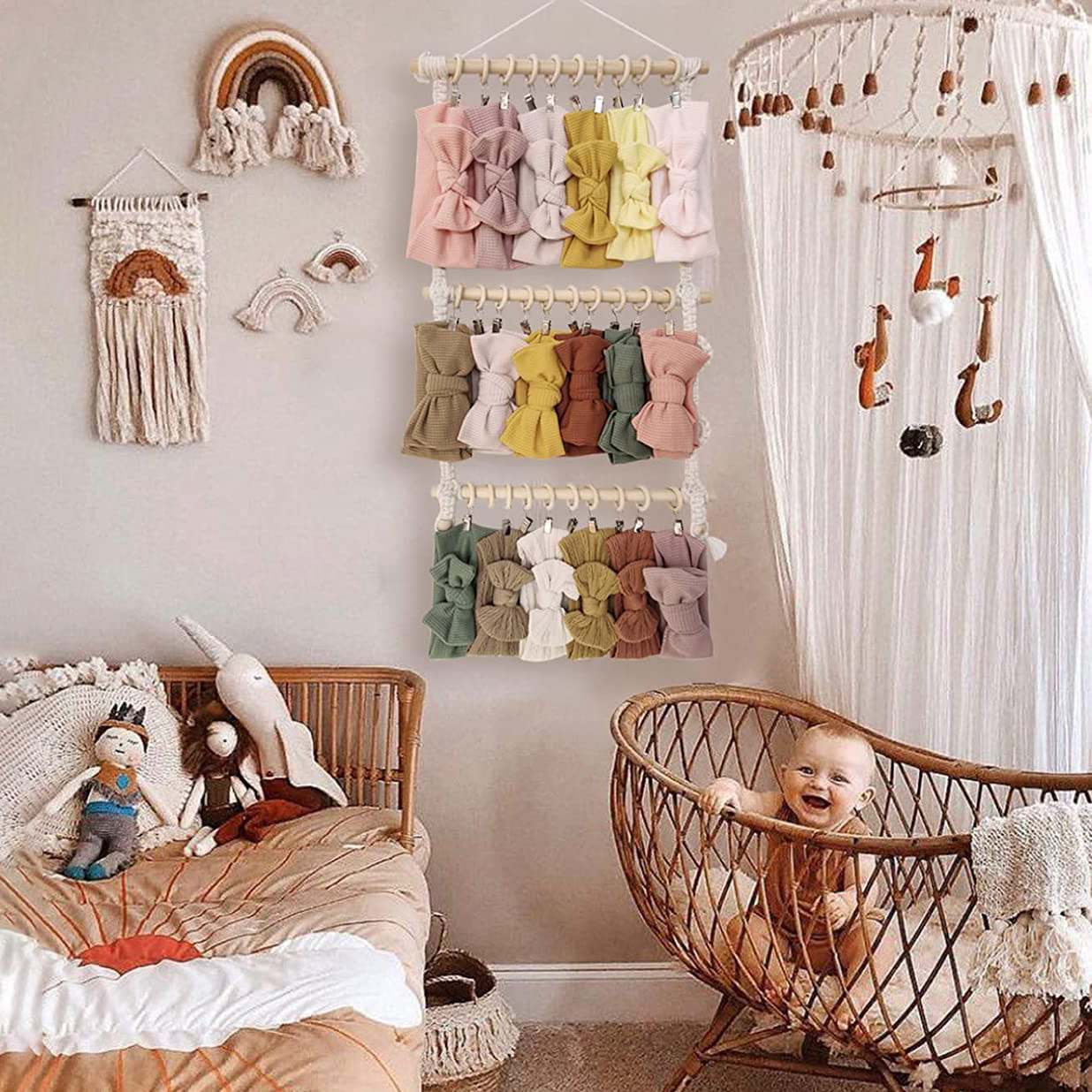 حامل عصابة رأس بوهو للتعليق عل - مراجعة Baby Clothing Hangers وسعره