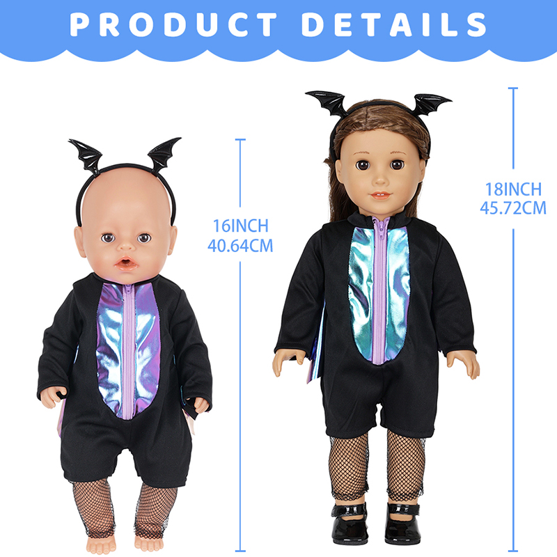 مجموعة ملابس للدمى مقاس 16-18  - مراجعة Baby Clothing Us وسعره