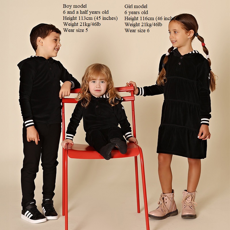 طقم فستان مخملي بقلنسوة من AA  - مراجعة Baby Clothing Winter وسعره