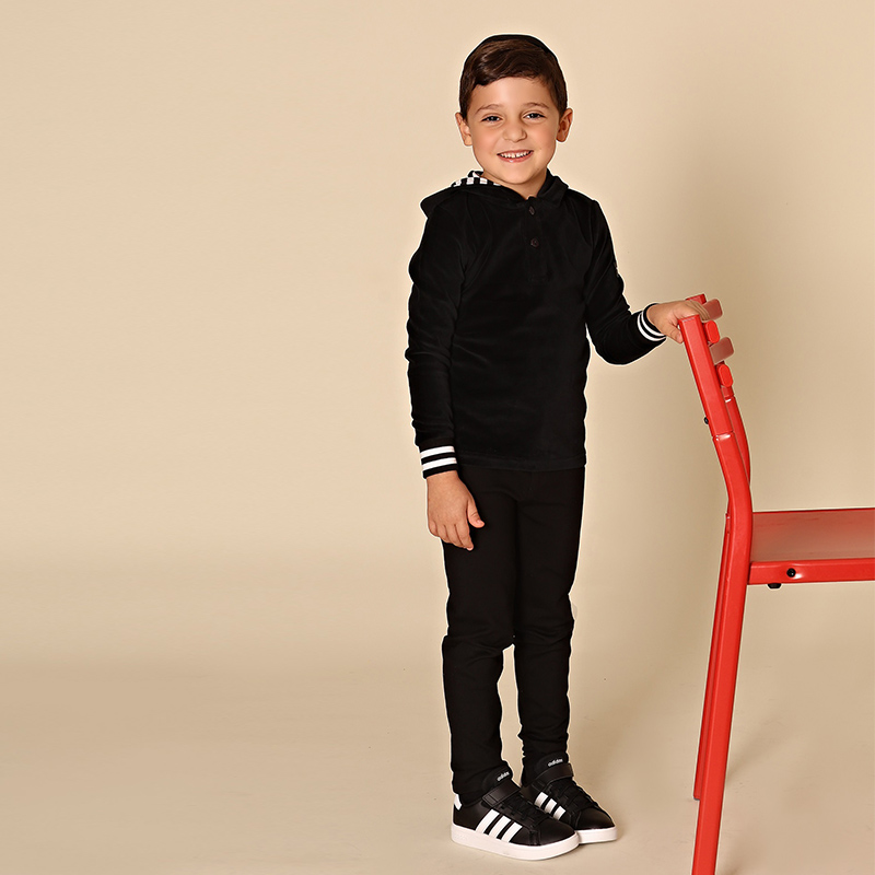 طقم فستان مخملي بقلنسوة من AA  - مراجعة Baby Clothing Winter وسعره