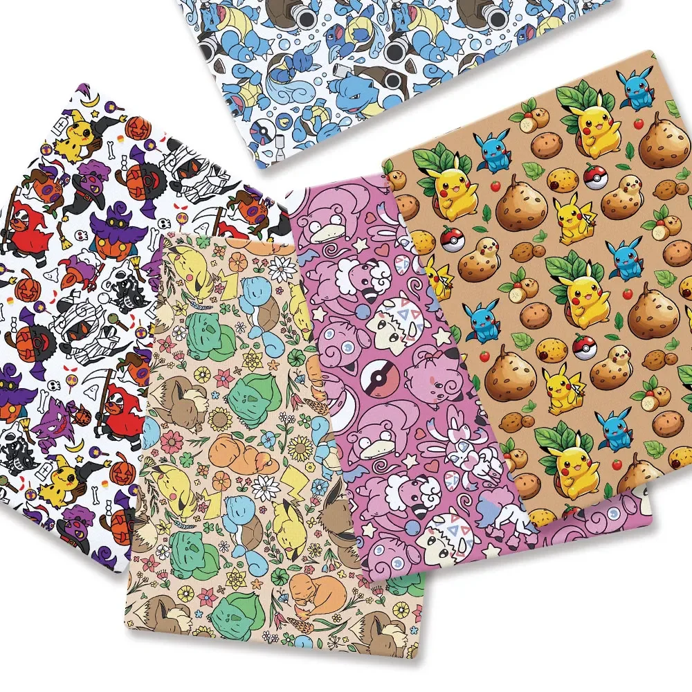 البوكيمون الكرتون Fabric140*50 - مراجعة Baby Clothing In Japan وسعره