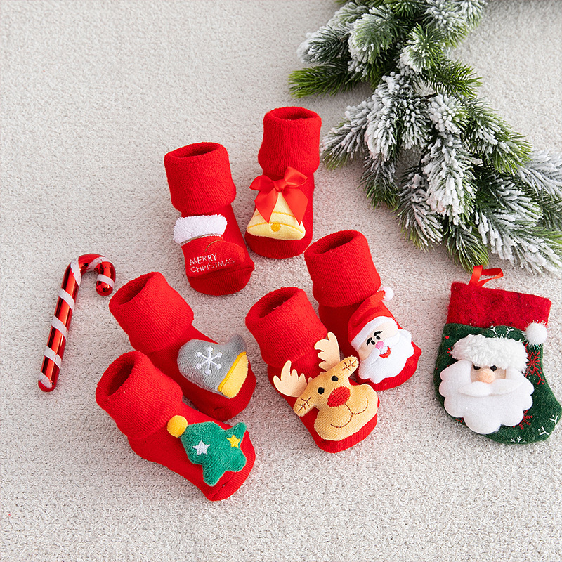 طفل عيد الميلاد الجوارب حديثي  - مراجعة Baby Clothing Winter وسعره