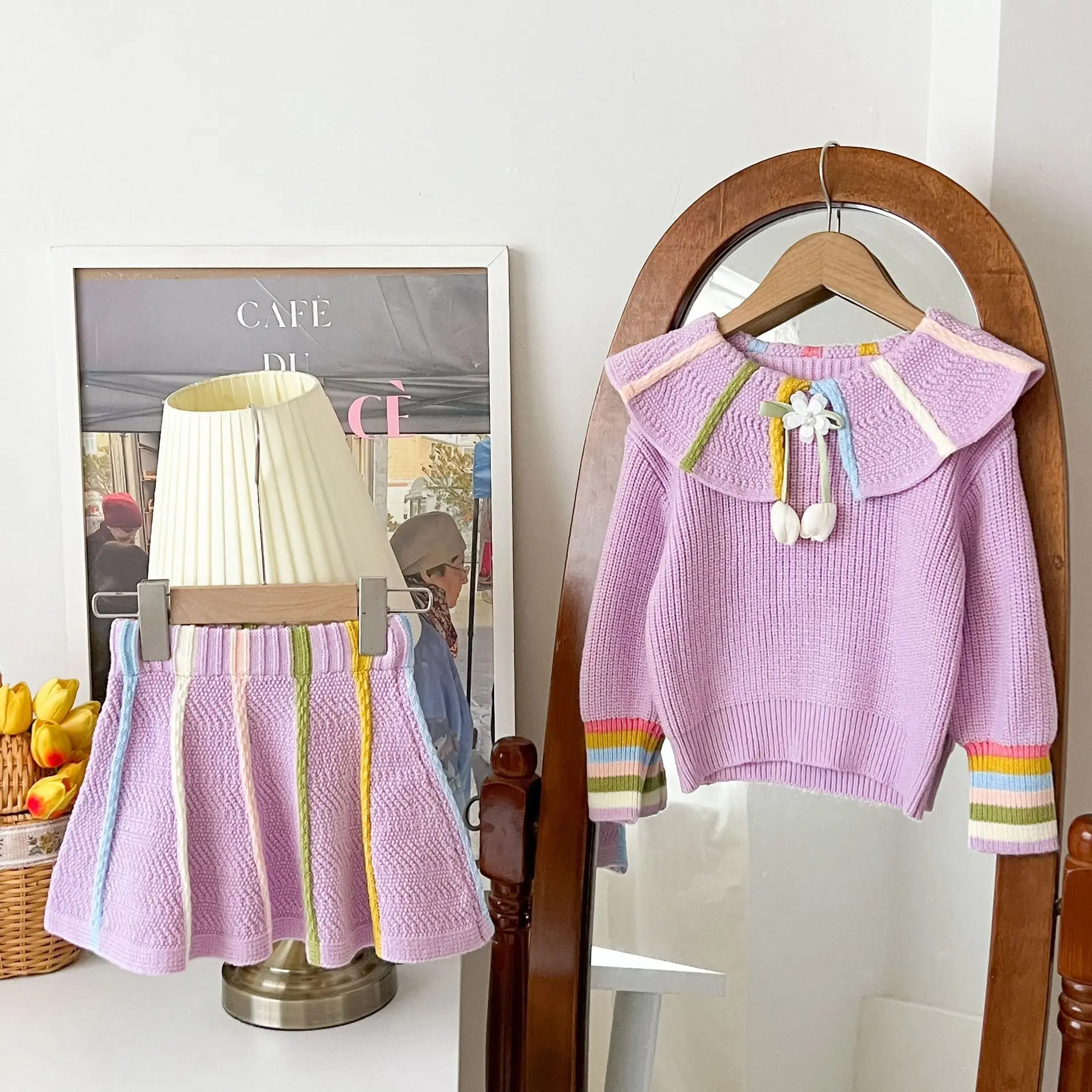 طقم بناتي جديد لربيع وخريف 202 - مراجعة Baby Clothing Jumper وسعره