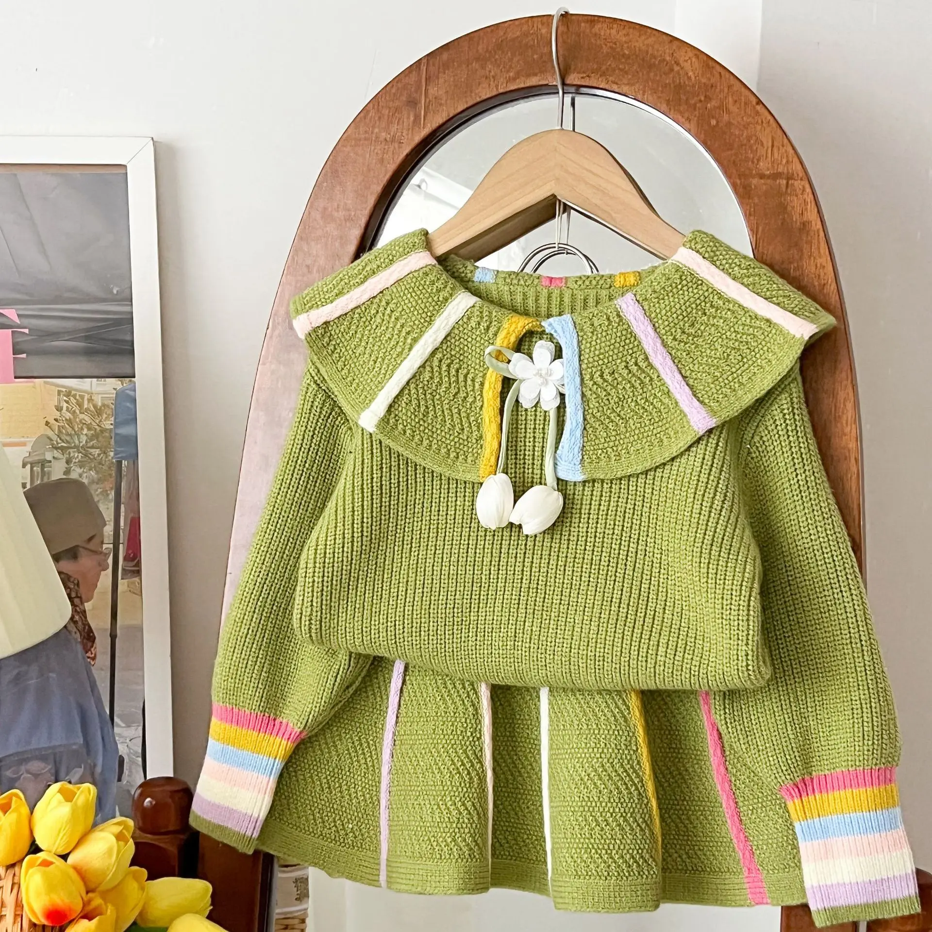 طقم بناتي جديد لربيع وخريف 202 - مراجعة Baby Clothing Jumper وسعره