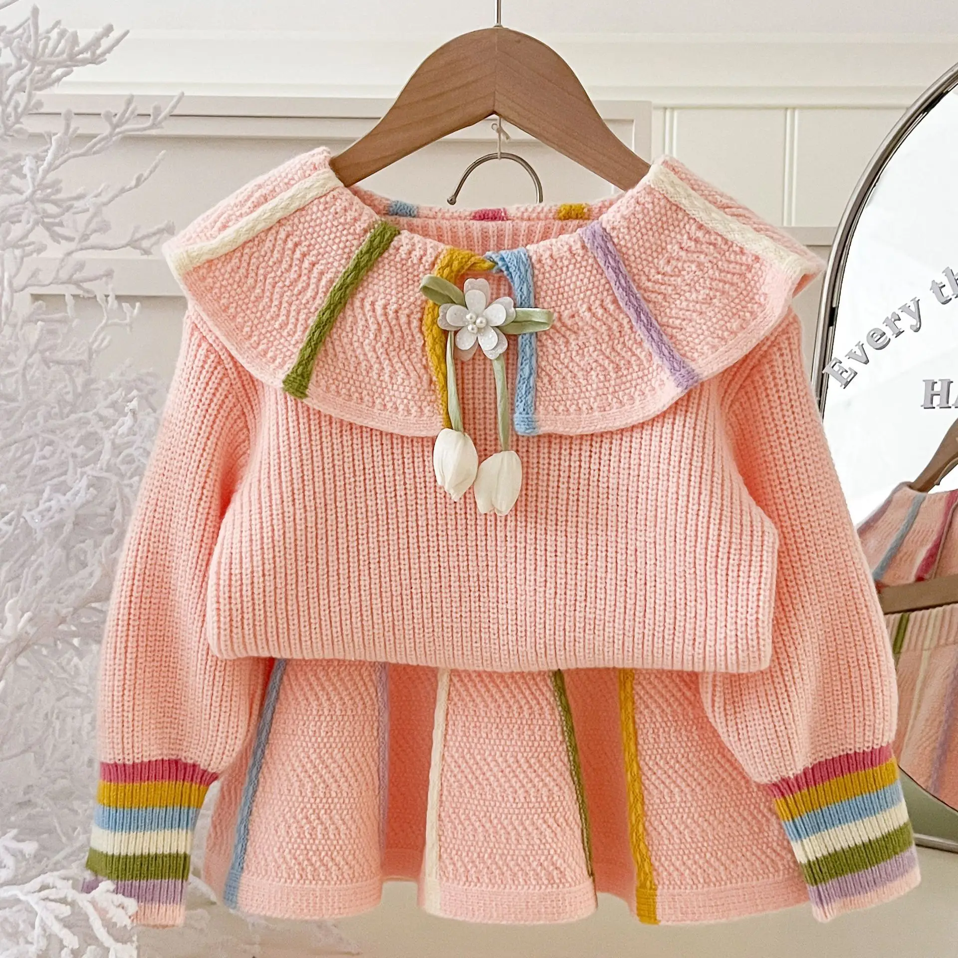 طقم بناتي جديد لربيع وخريف 202 - مراجعة Baby Clothing Jumper وسعره