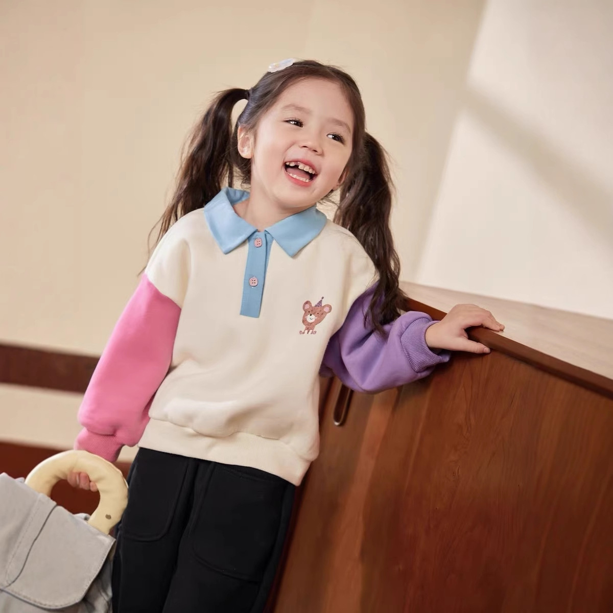 كريم ملابس المنزل طفل بولو طوق - مراجعة Baby Clothing Winter وسعره