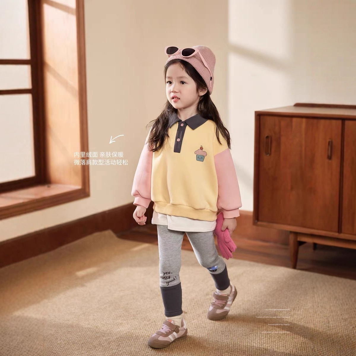 كريم ملابس المنزل طفل بولو طوق - مراجعة Baby Clothing Winter وسعره