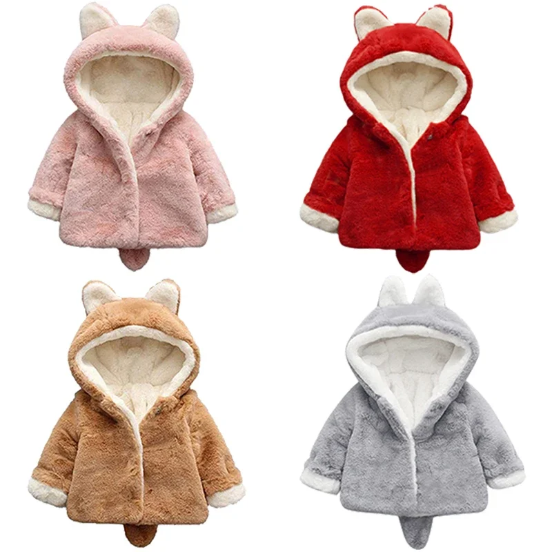 آذان القط لطيف أفخم سترة طفل ، - مراجعة Baby Clothing Winter وسعره