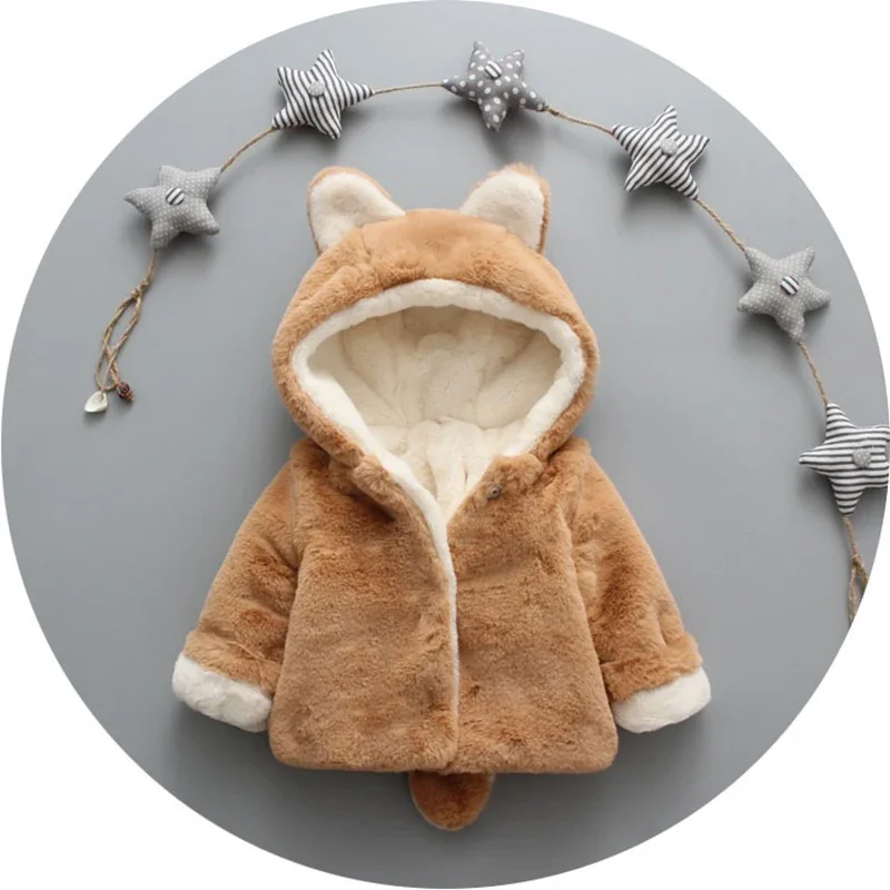 آذان القط لطيف أفخم سترة طفل ، - مراجعة Baby Clothing Winter وسعره