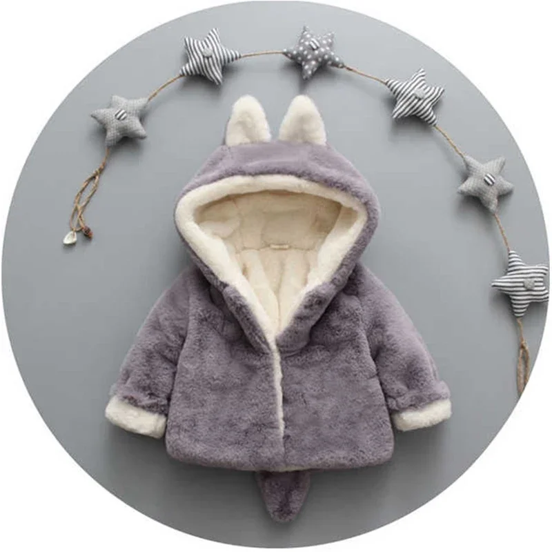 آذان القط لطيف أفخم سترة طفل ، - مراجعة Baby Clothing Winter وسعره