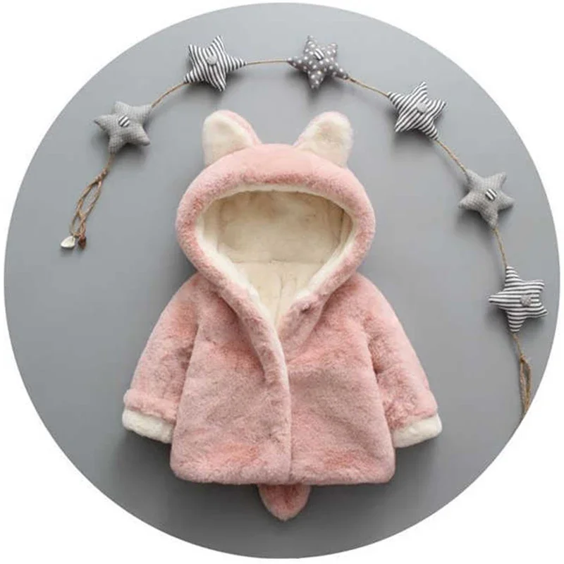 آذان القط لطيف أفخم سترة طفل ، - مراجعة Baby Clothing Winter وسعره