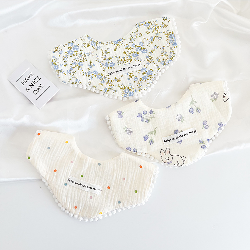 3 قطعة حزمة القطن الشاش طفلة م - مراجعة Printed Bibs Pack وسعره