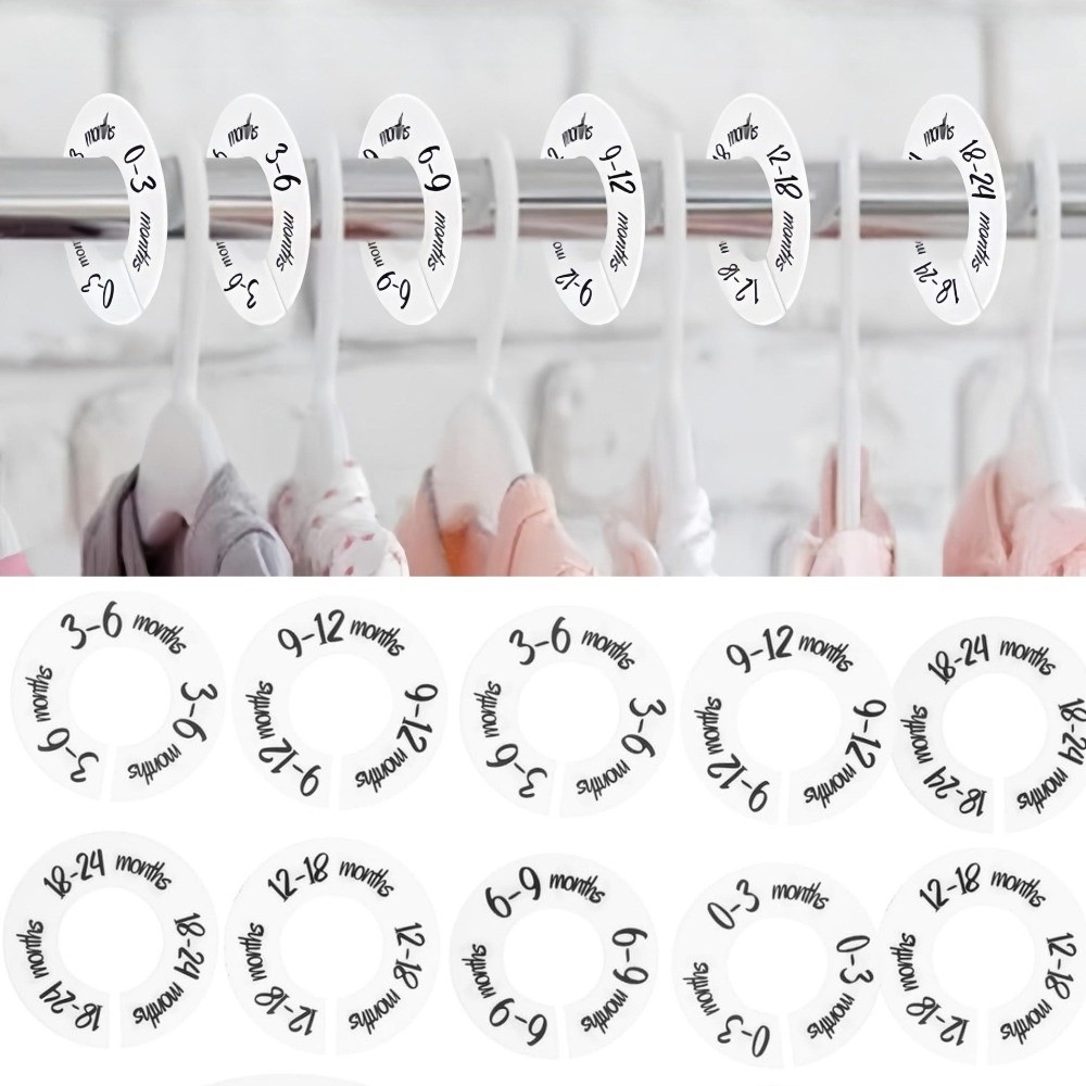 68/9 قطعة من حلقات وعلامات الم - مراجعة Baby Clothing Hangers وسعره