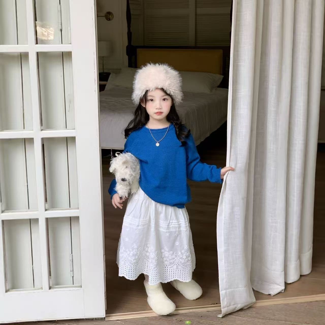 سترة محبوكة للبنات الصغيرات لف - مراجعة Baby Clothing Jumper وسعره