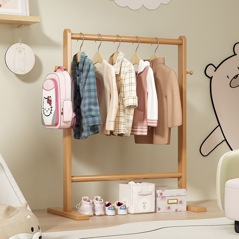 رف صغير من الخيزران لتعليق الق - مراجعة Baby Clothing Rack وسعره