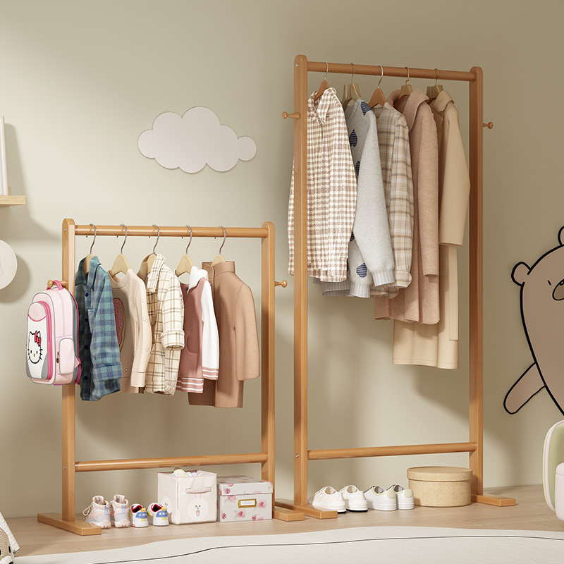 رف صغير من الخيزران لتعليق الق - مراجعة Baby Clothing Rack وسعره