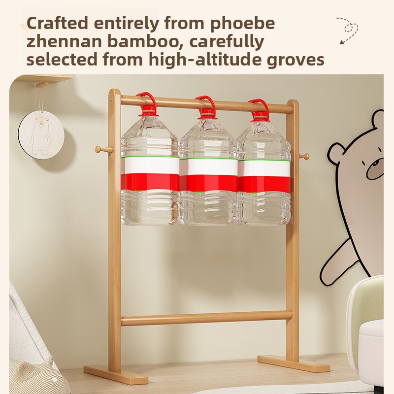 رف صغير من الخيزران لتعليق الق - مراجعة Baby Clothing Rack وسعره